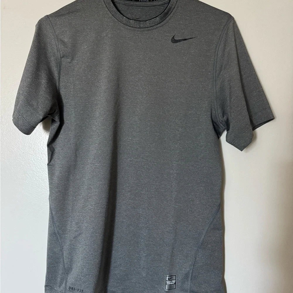 Nike Pro Dri-FIT and Combat Shirt Collection - Gray and Black - Picture 9 of 12